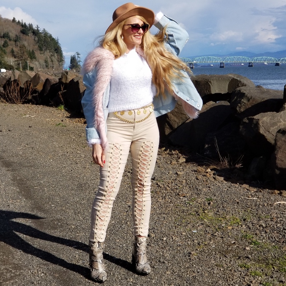 Pants LACE UP FRONT PANTS - Picture 3 of 4